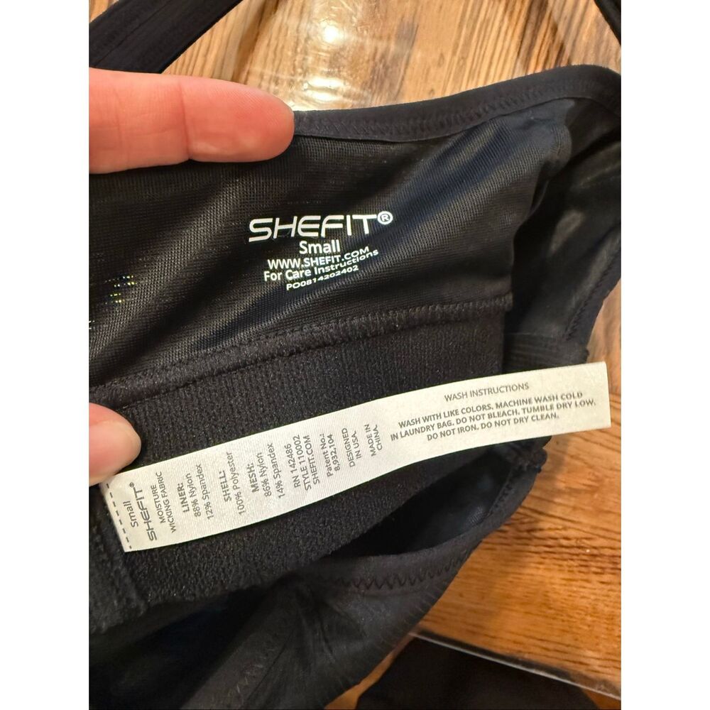 Shefit Black High Impact Front Close Adjustable Ultimate Sports Bra Small NWT - Picture 4 of 5